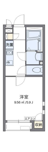 クレイノＯＬＩＶＥ 間取り図