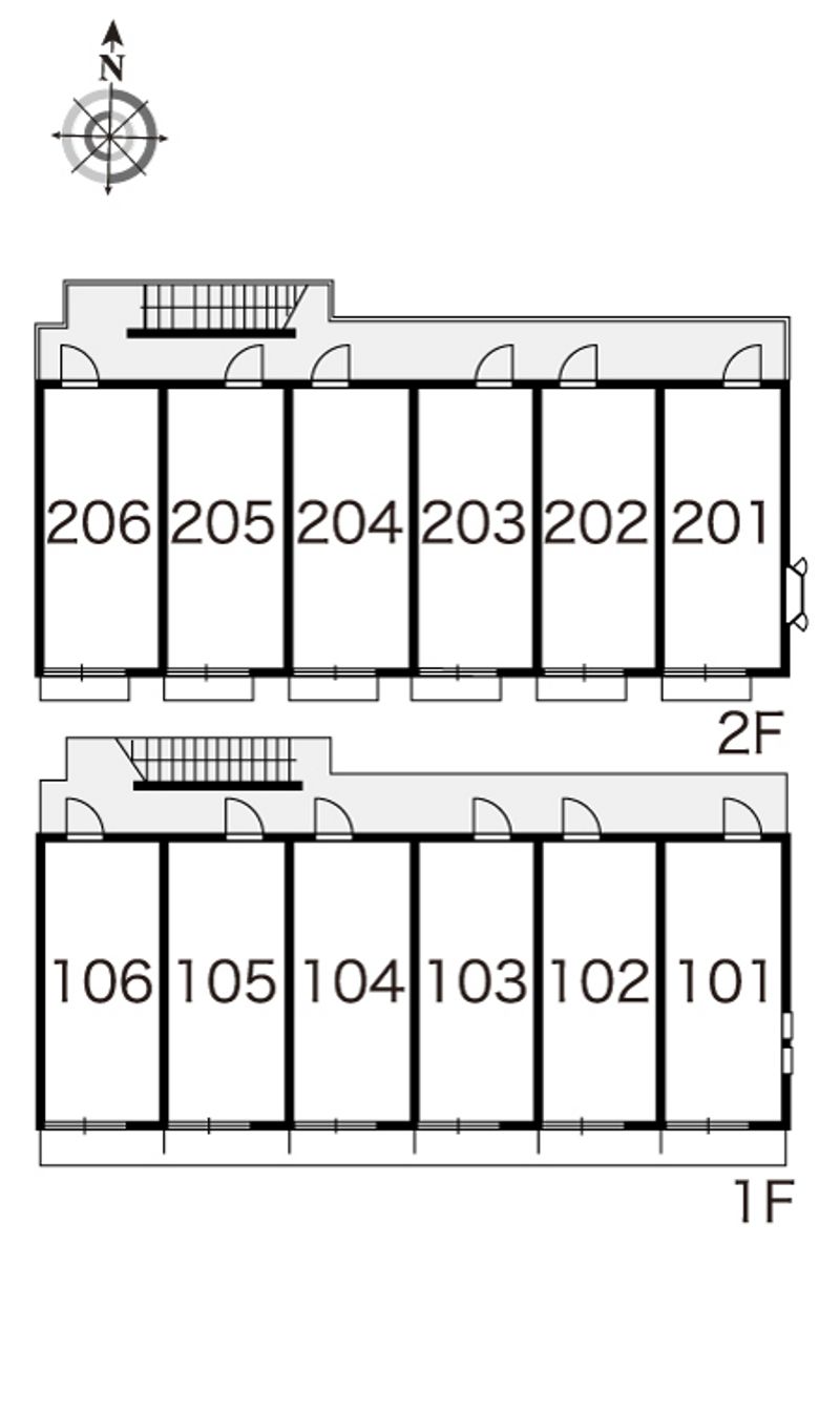 レオパレスノムラ 間取配置図