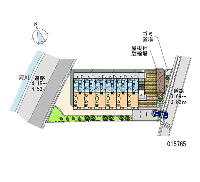 レオパレス美原南 月極駐車場