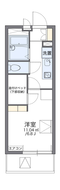 レオパレスリバーヴィレッジＭ 間取り図