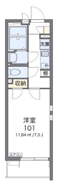 クレイノ城山Ⅲ 間取り図