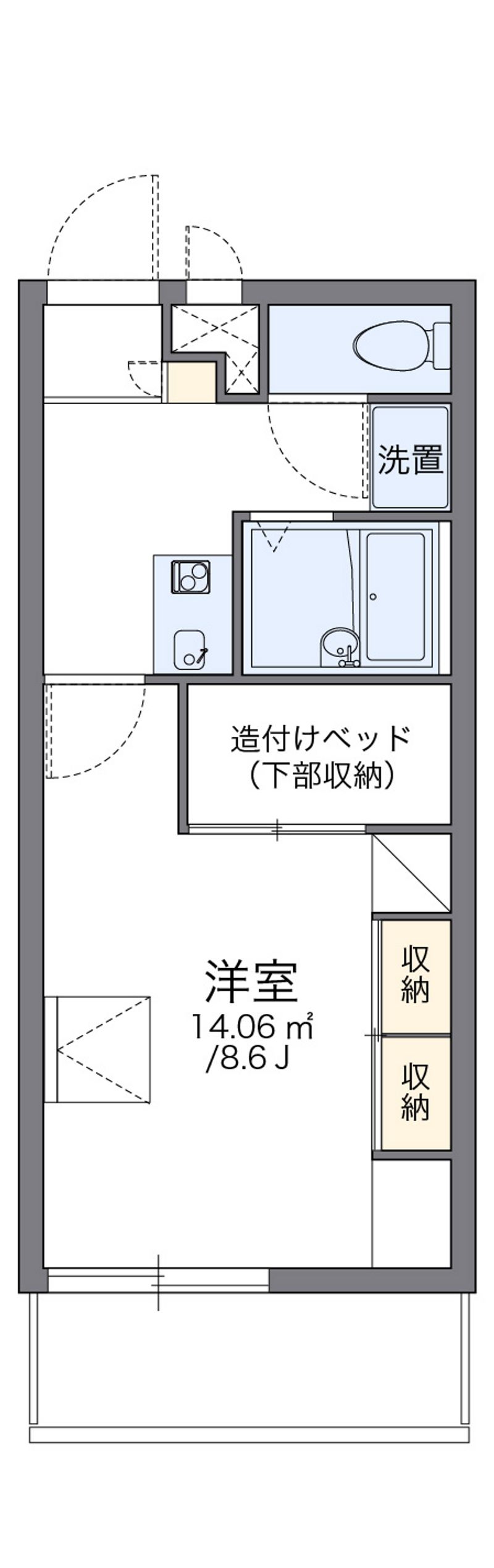 レオパレスパテル 間取図