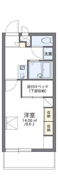 レオパレスパテル 間取り図