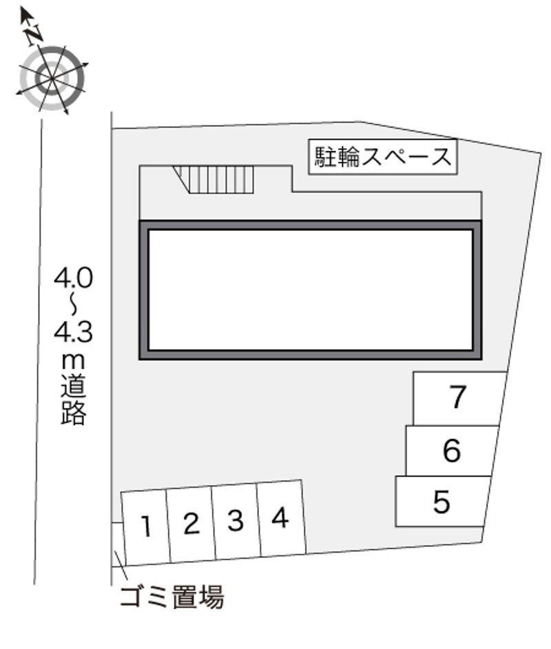 レオパレスＴＡＫＵＭＩ 配置図