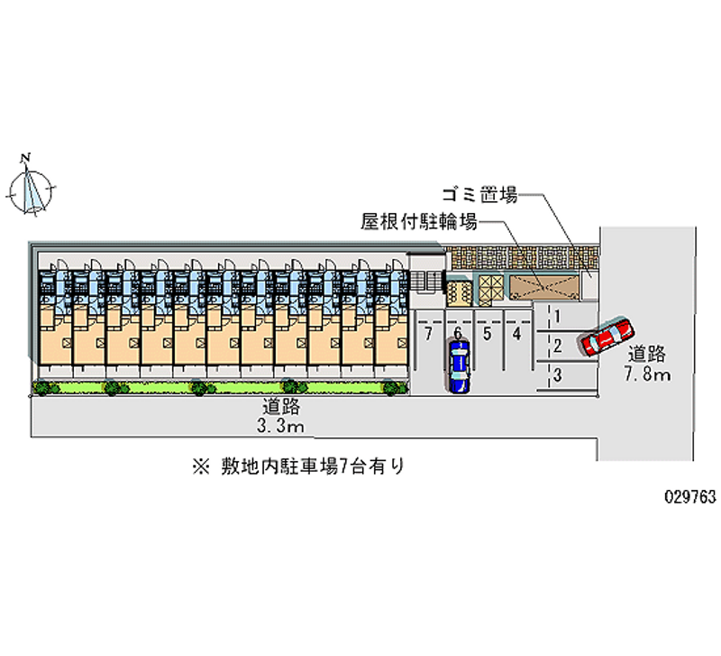 レオパレスリヴィエール 月極駐車場