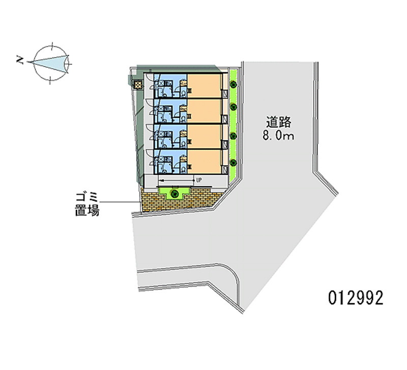 レオパレス住吉参番館 区画図