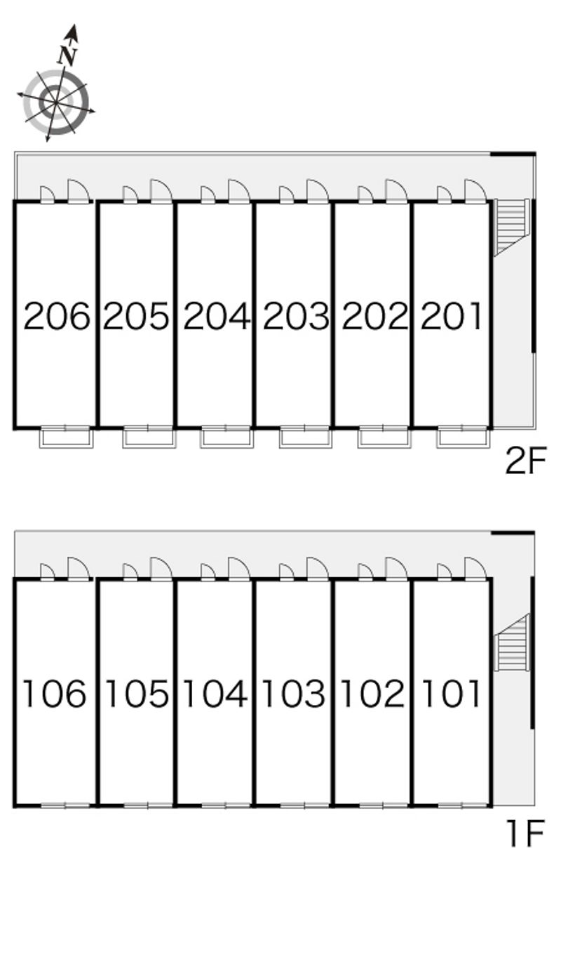 レオパレスＲ　ヴィレッジ 間取配置図