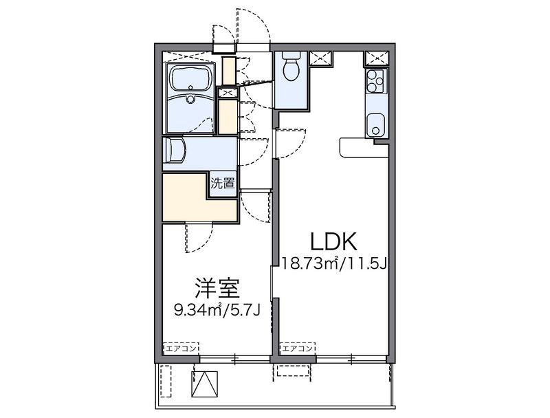 レオパレスＣａｌｍ片倉 間取り