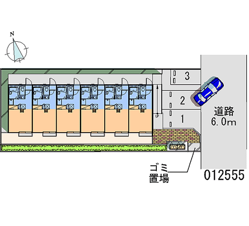 レオパレスル．アンジュⅡ 月極駐車場