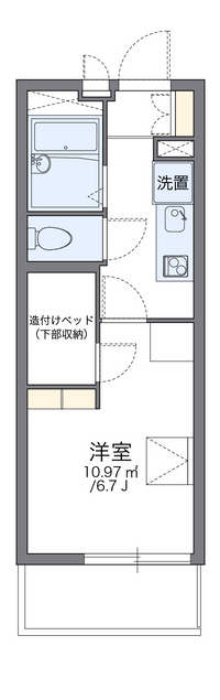 レオパレス阪急塚口 間取り図