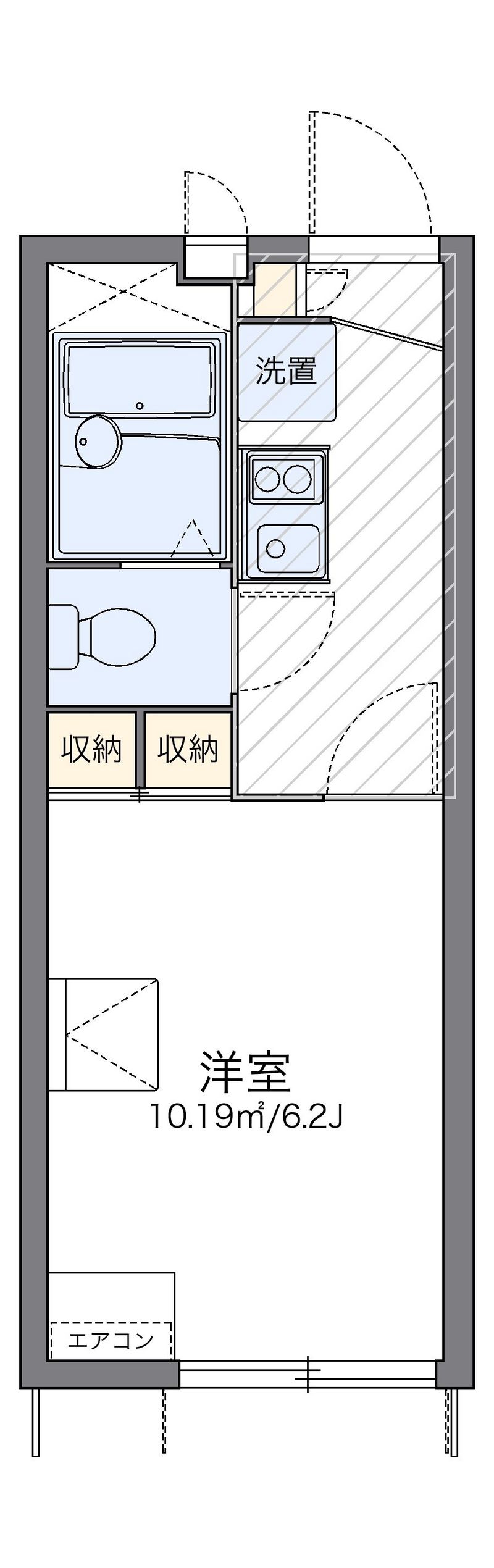 レオパレスコーワ　ビレッジ 間取図