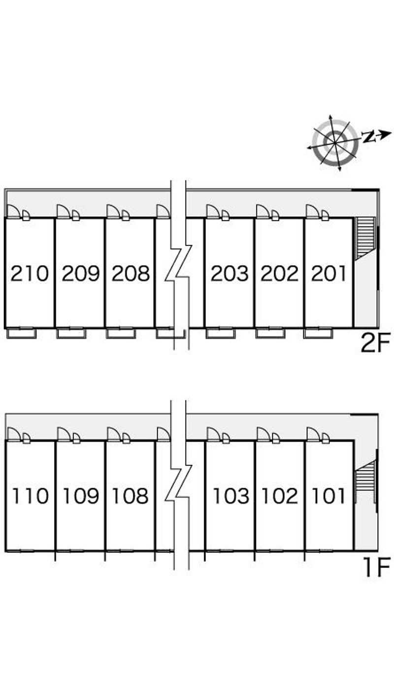 レオパレスメルベーユ　昭和Ⅱ 間取配置図