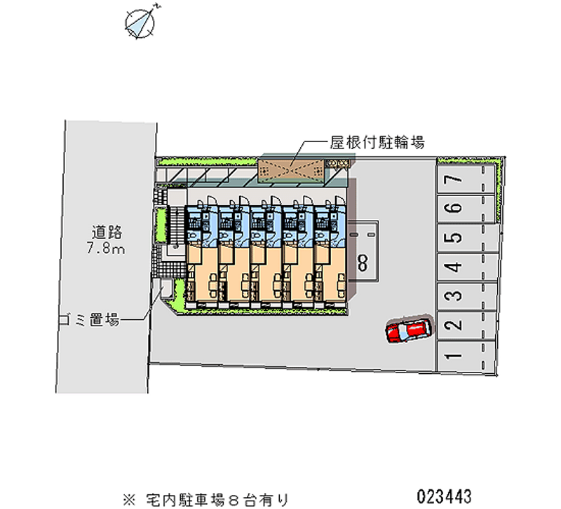 23443 Monthly parking lot