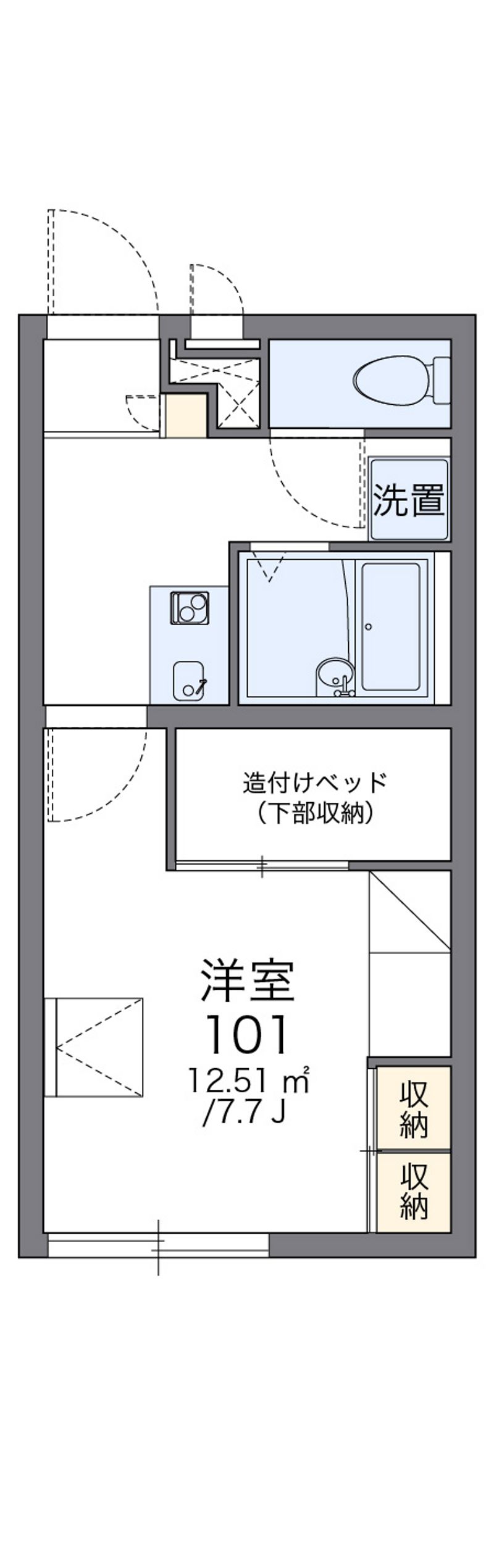 レオパレスＶｅｒｎｉｅ 間取図