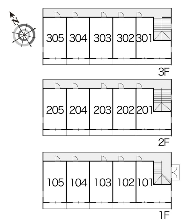 レオパレス豊島南 間取配置図