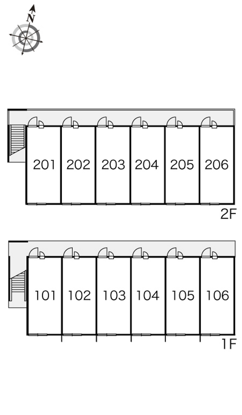 レオパレス平林 間取り配置図