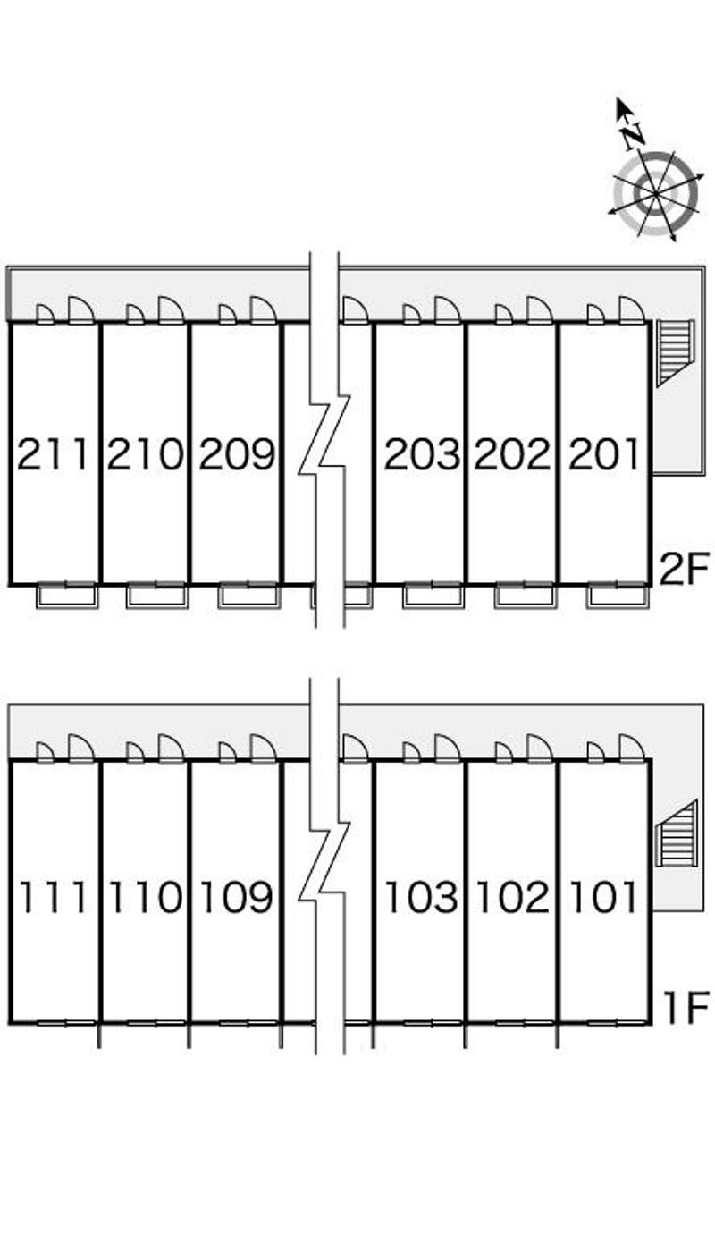 レオパレス両郷コート 間取配置図