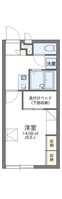 レオパレスサニーコート上東Ａ 間取り図