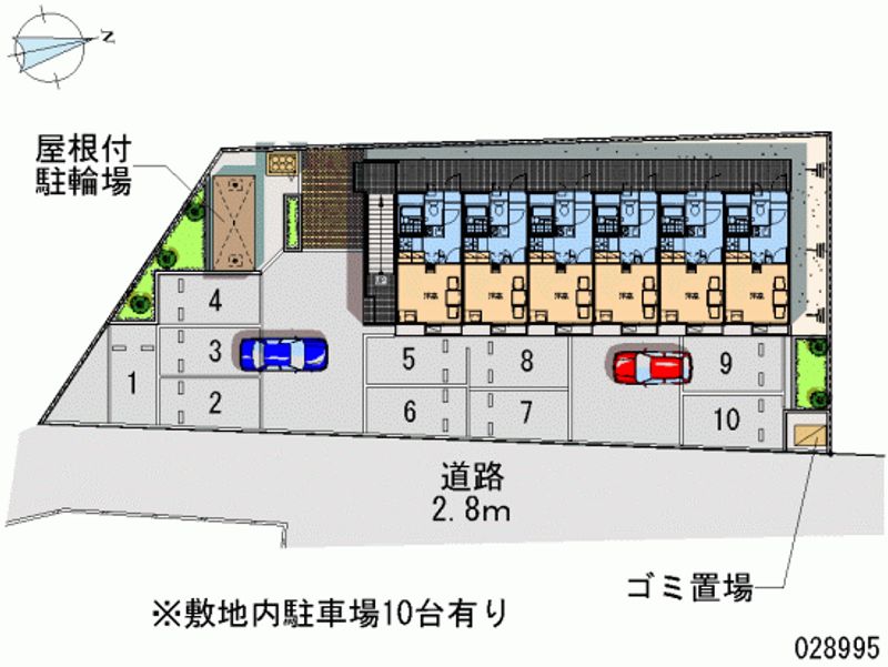 レオパレスエミライズ 月極駐車場