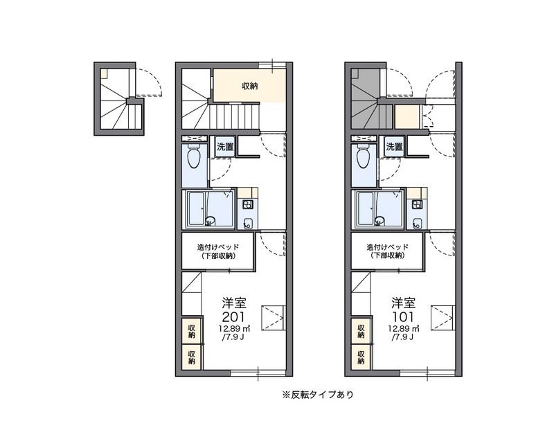 レオパレス堀川町 間取図