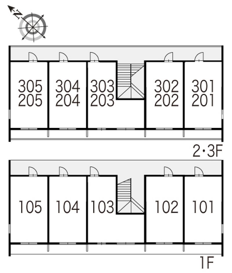 レオパレス宝Ａ 間取配置図