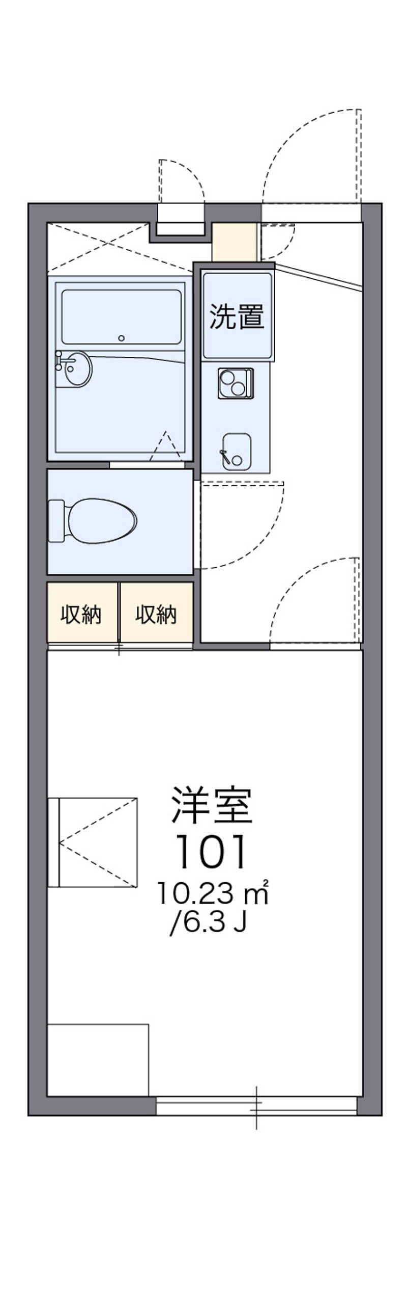 レオパレスサザン・クロス 間取図