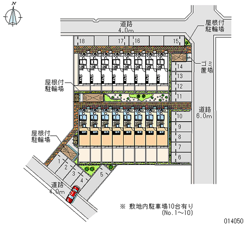 14050 Monthly parking lot