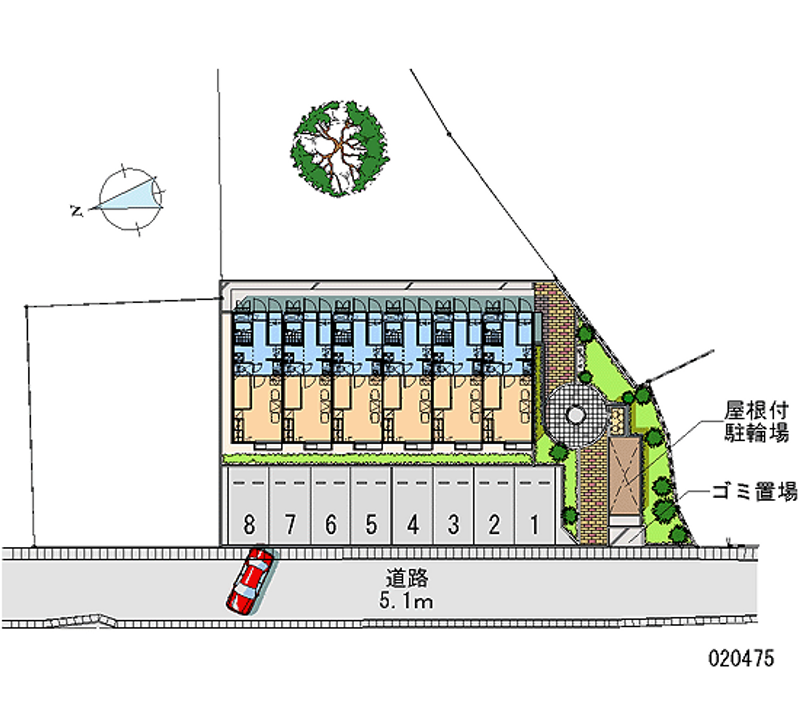 20475 Monthly parking lot