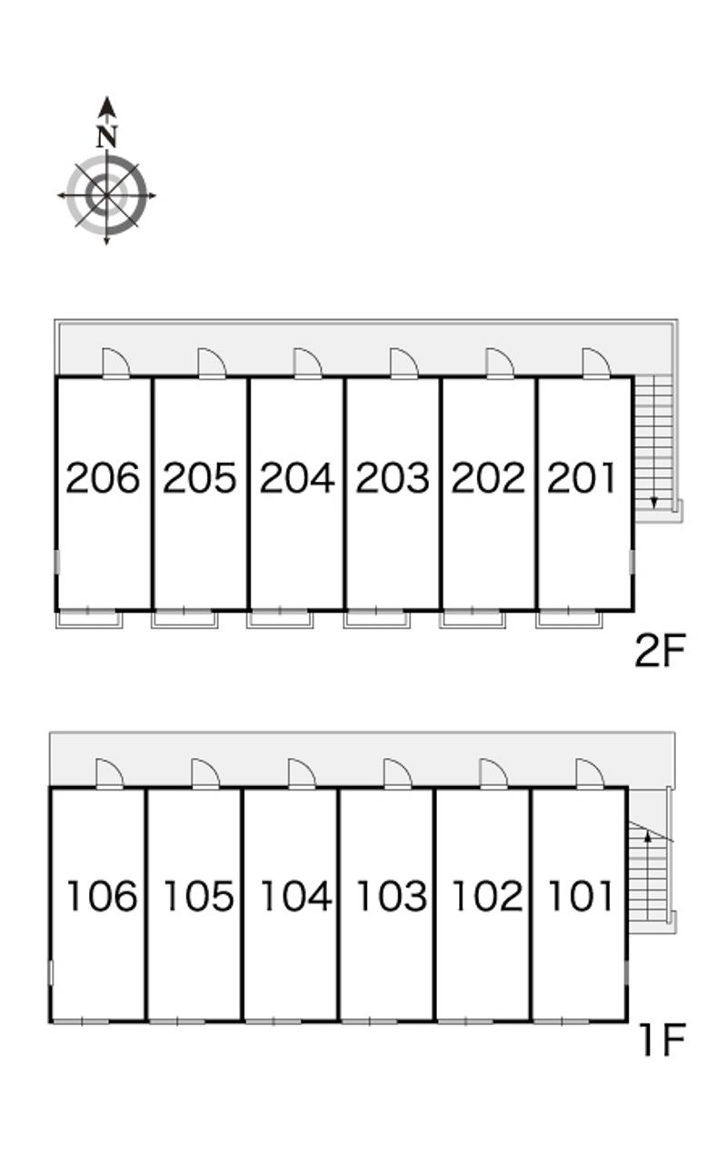 レオパレス西陣Ａ 間取配置図