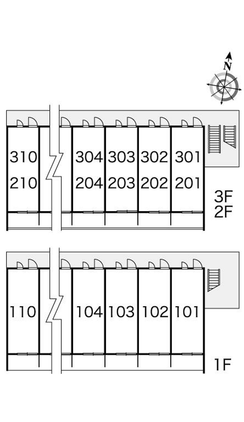 レオパレス輝 間取配置図