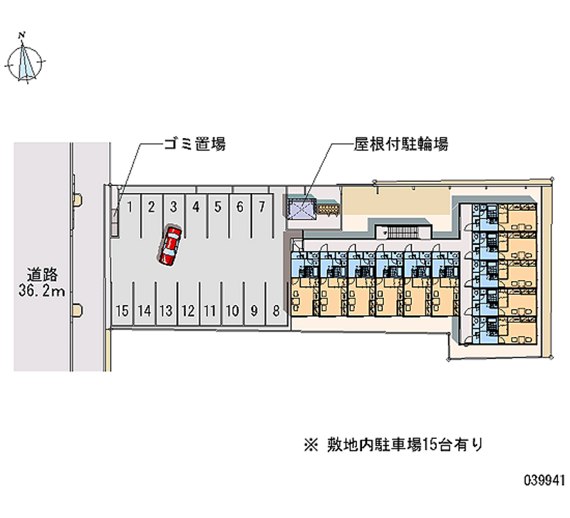 レオパレスヴィレッジオブホープ 月極駐車場