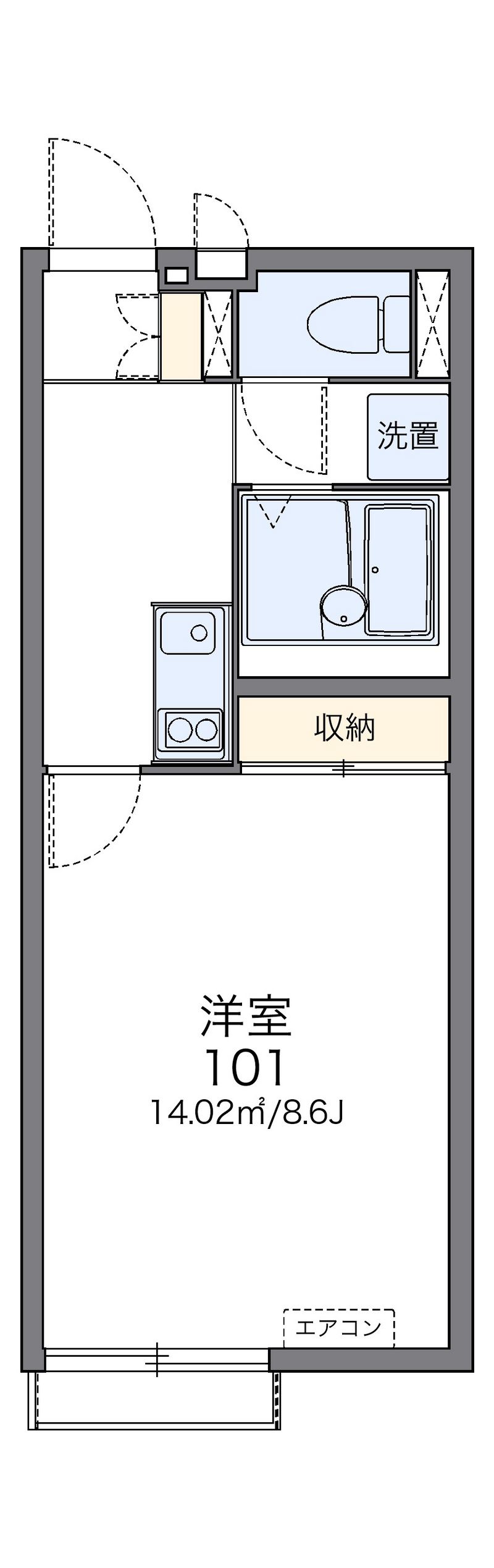 レオネクストノワールⅡ 間取図