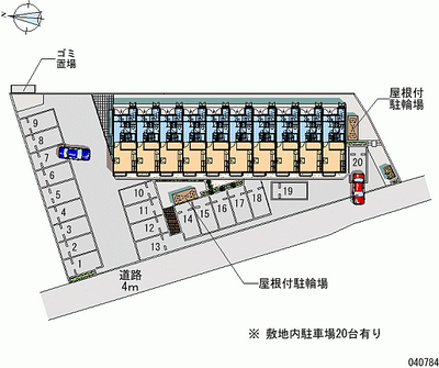 40784 Monthly parking lot