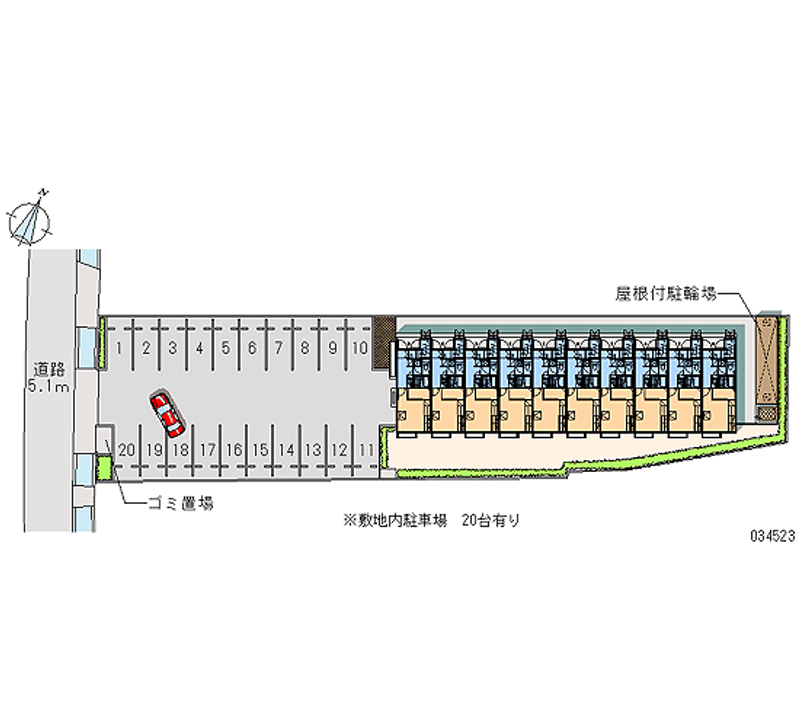 34523 Monthly parking lot