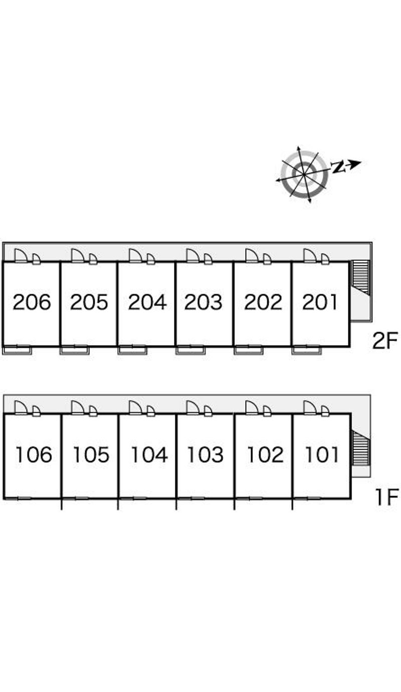 レオパレスさくらんぼ 間取り配置図