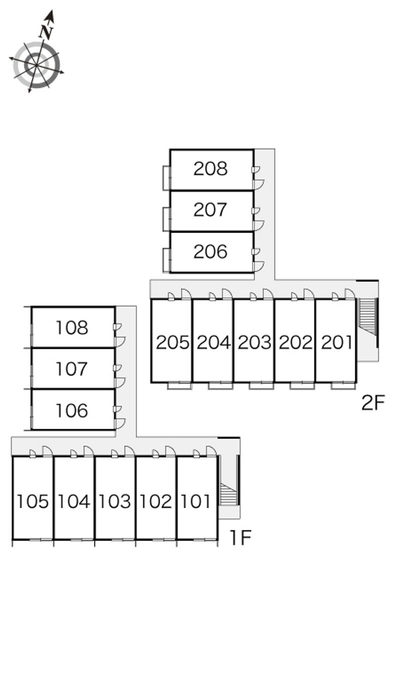 レオパレス天川 間取配置図