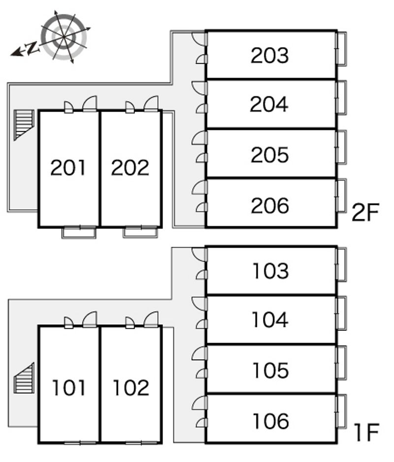 レオパレスＩＮＮ　オオタ 間取配置図