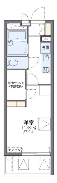 レオパレスバローネⅡ 間取り図