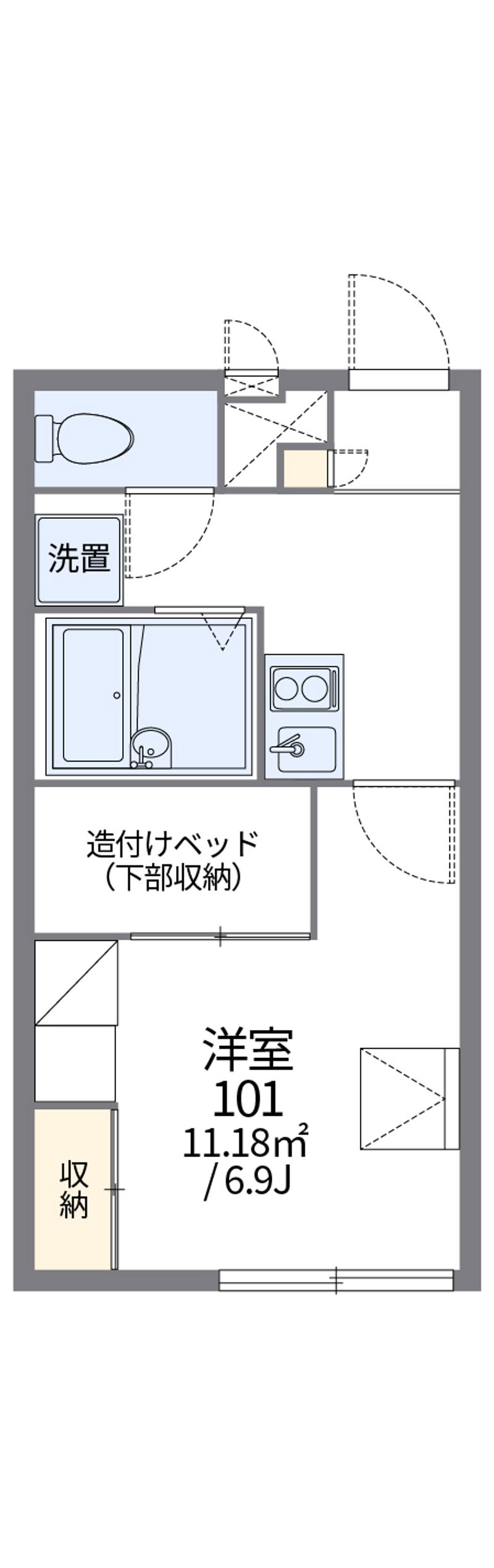 レオパレスピュア 間取図