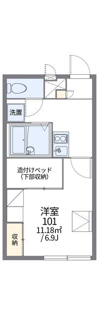 レオパレスピュア 間取図