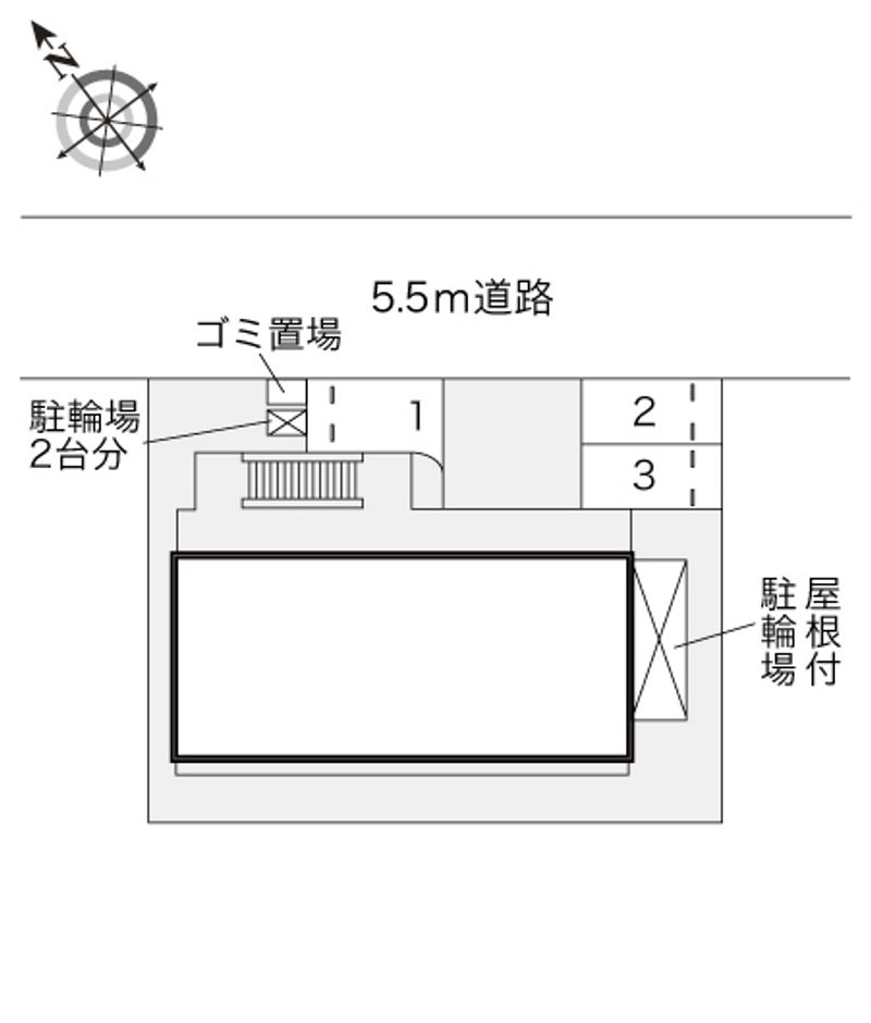レオパレス九番町 配置図