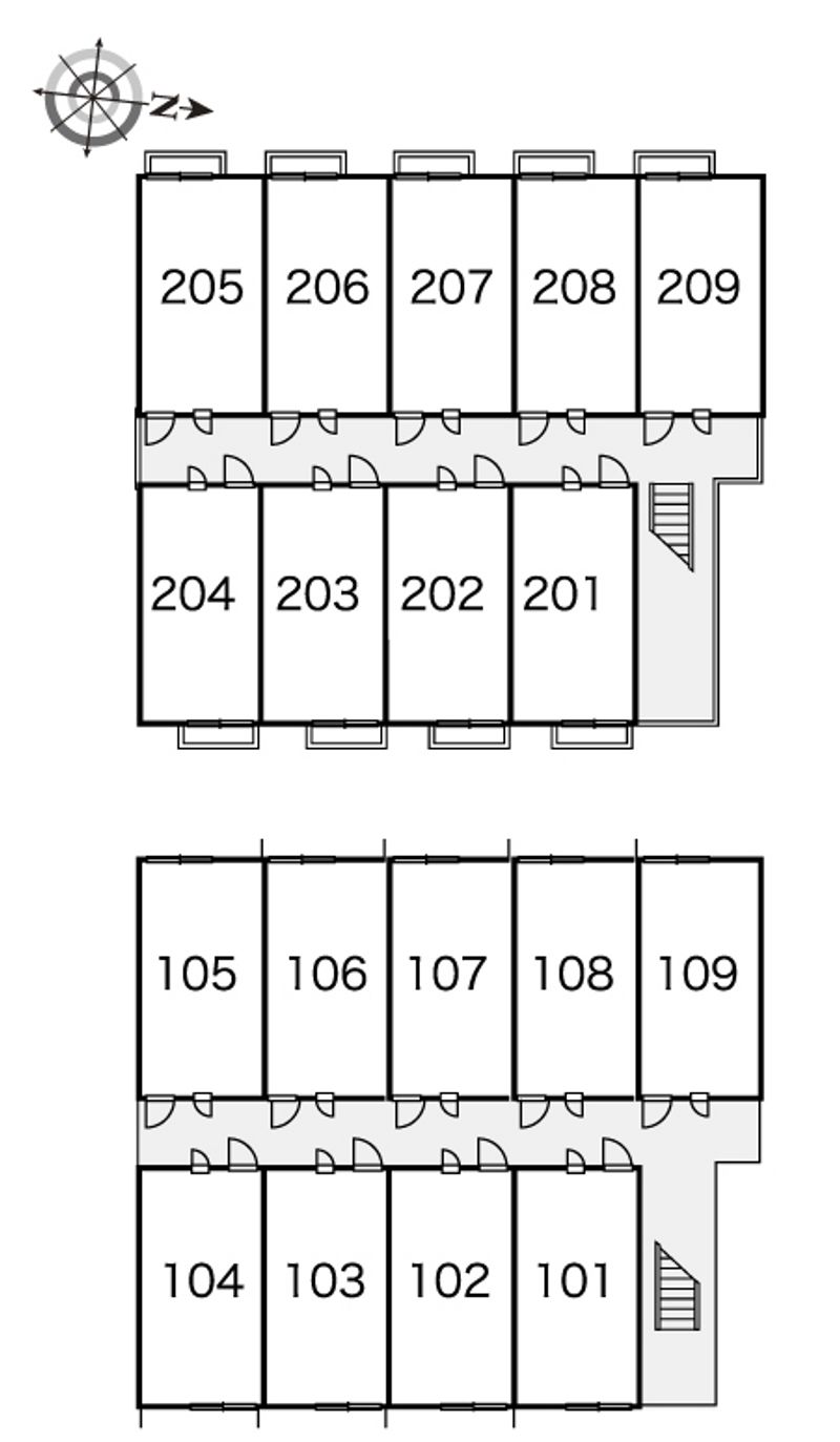 レオパレス栄 間取配置図