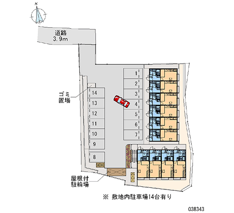 レオパレスＤＫビルⅣ 月極駐車場