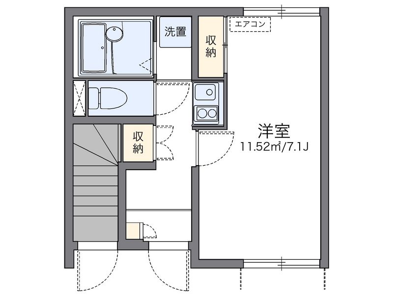 レオネクスト春日ヶ丘荘 間取図