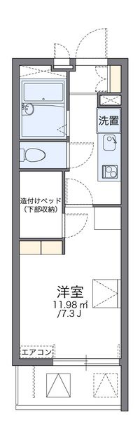 レオパレスグラン　アプリコ 間取り図