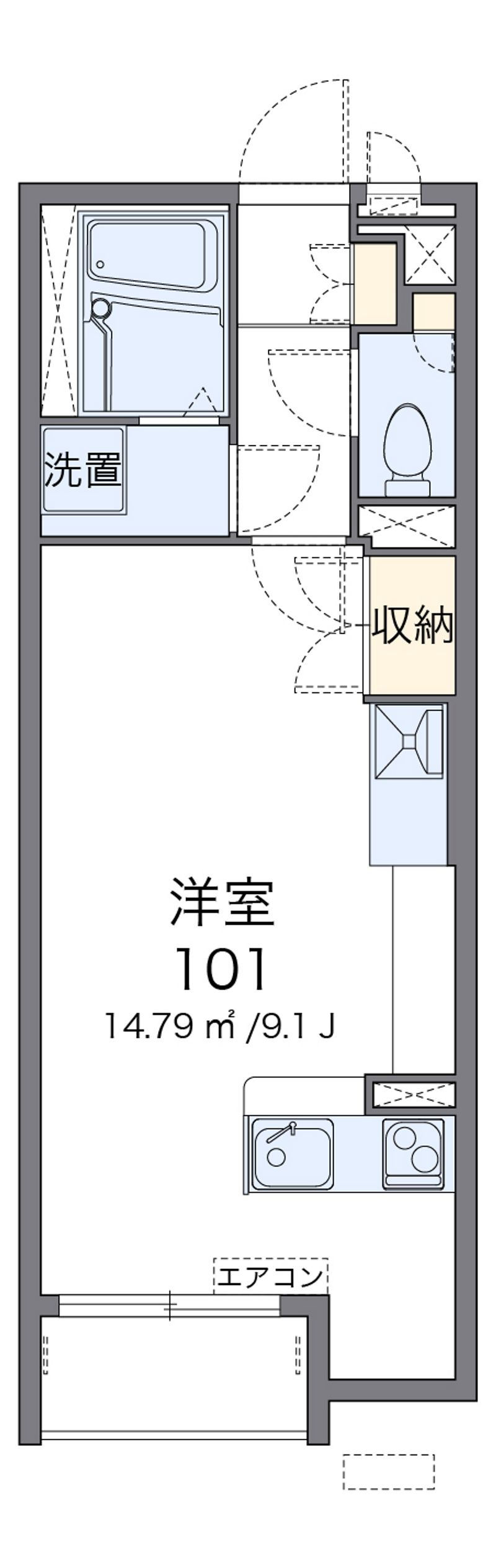 ミランダミ　レオーネ新前橋 間取図