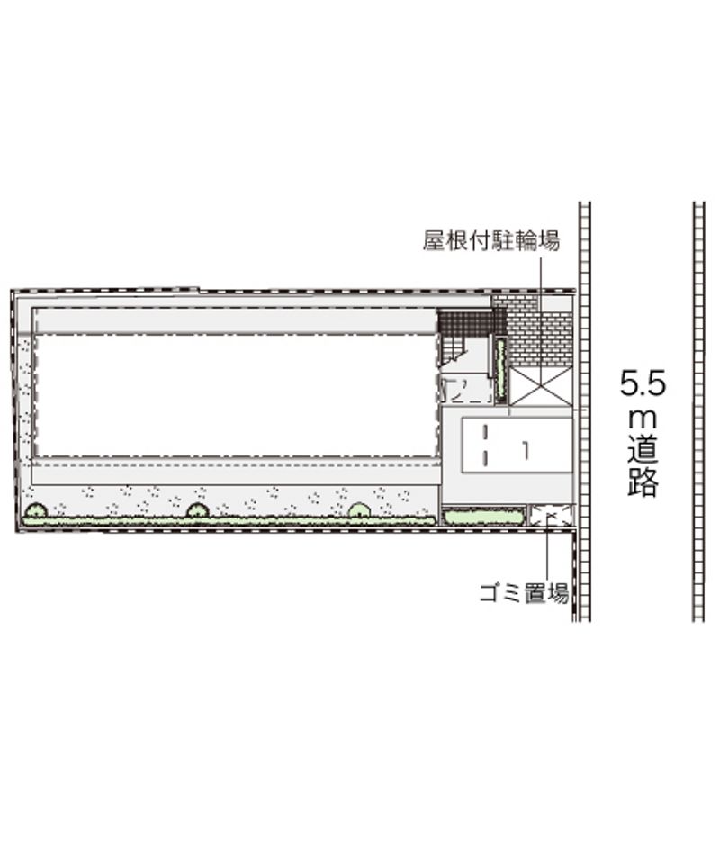 レオパレスやもと 配置図