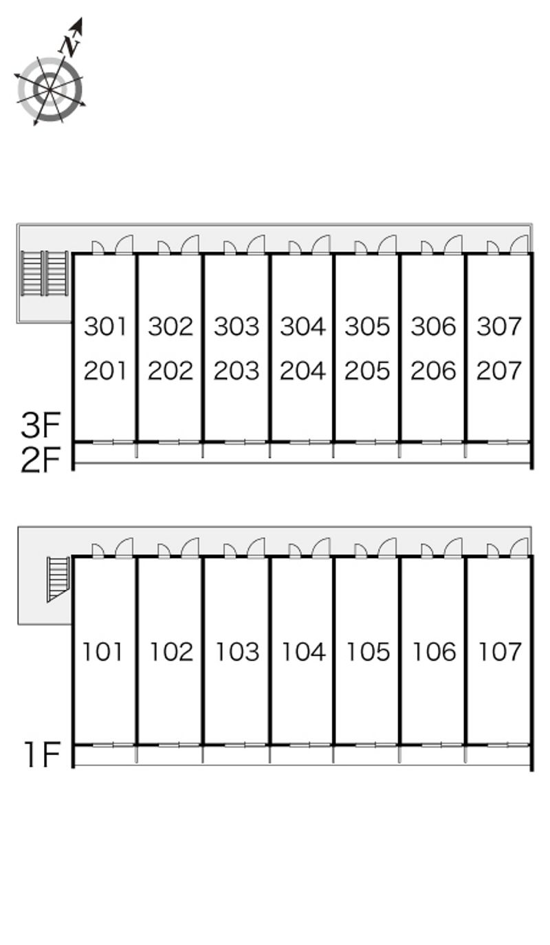 レオパレス月見 間取配置図