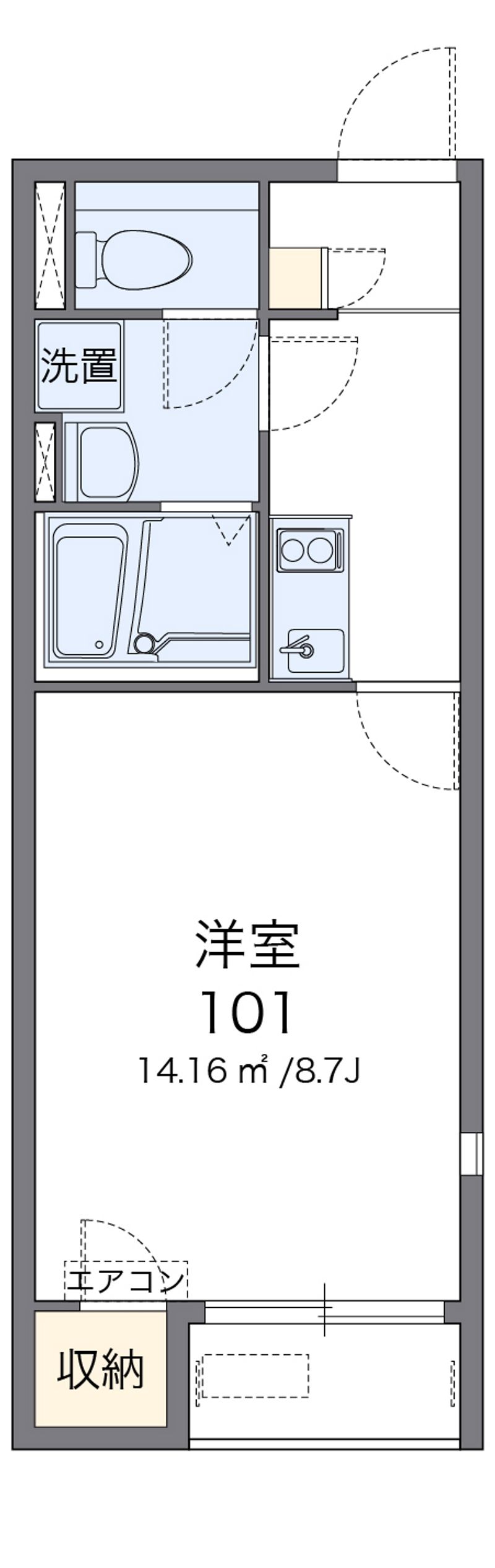 レオネクストディアコート 間取図