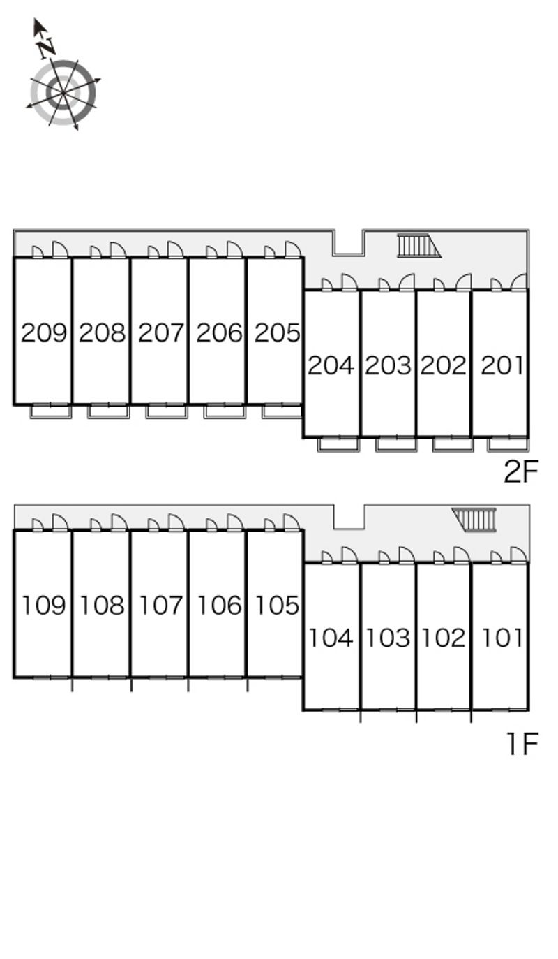 レオパレスグランベルク 間取り配置図